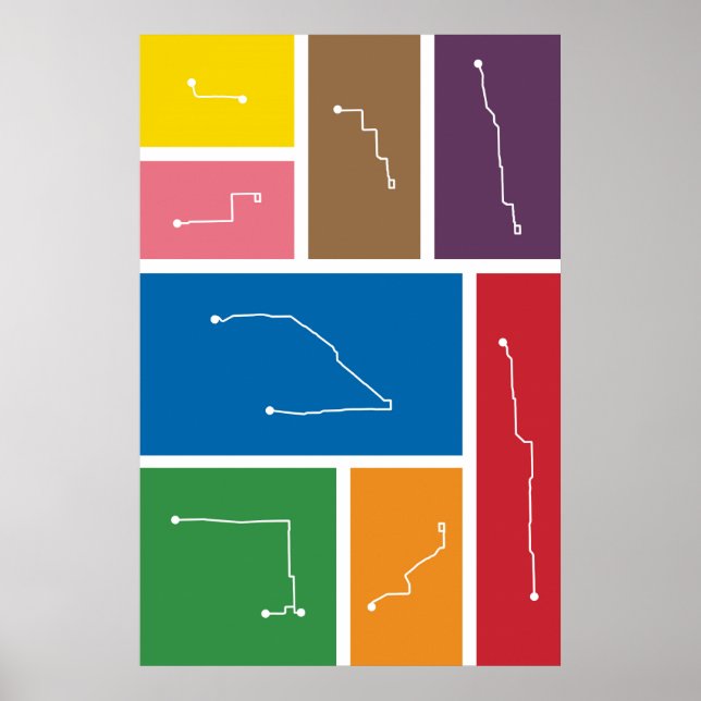 Póster Chicago - Paletas de Trânsito (Frente)