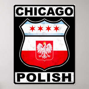 Poster Chicago Polonês Americano