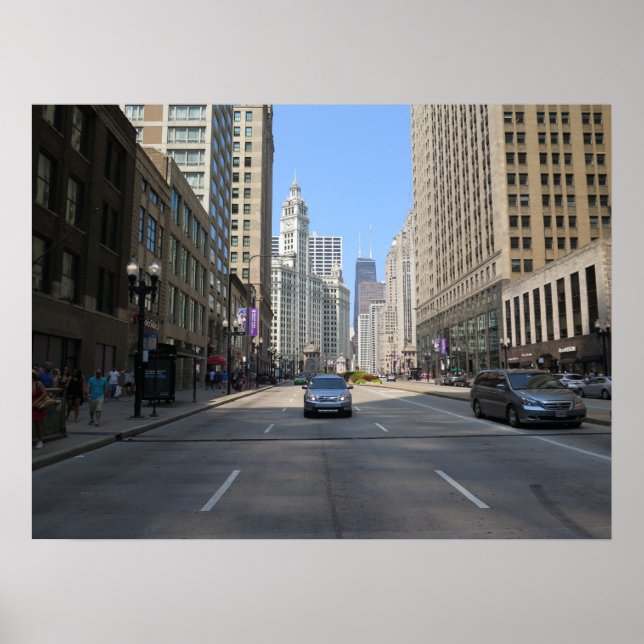 Poster Chicago Street EUA (Frente)