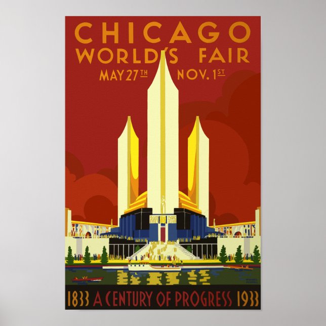 Poster Chicago-Weltausstellung 1933 (Frente)
