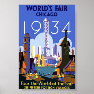 Poster Chicago-Weltausstellung 1934