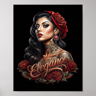Poster Chicano Chicana La Raza Barrio Tatuagem Art Death 