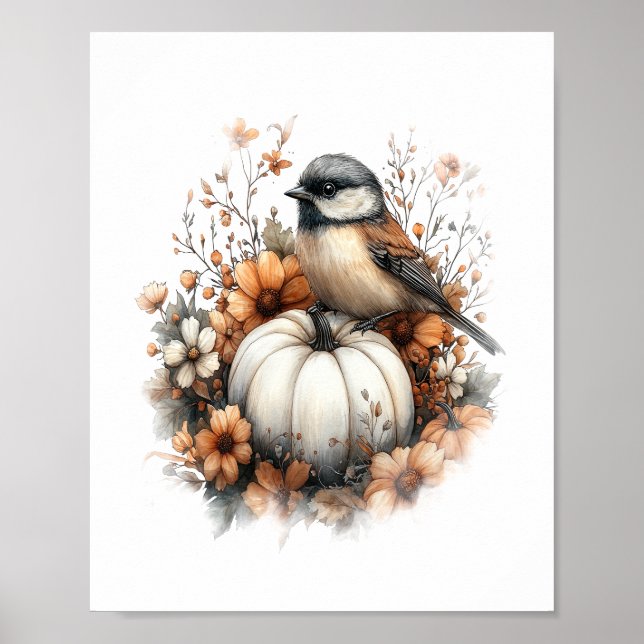Poster Chickadee Shirt Country Pumpkin (Frente)