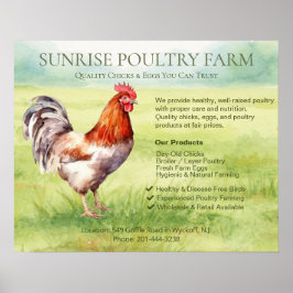 Poster Chicken Farm 