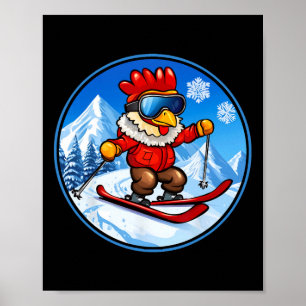 Poster Chicken Ski