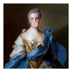 Póster Chiclete Diva com Borboleta Azul