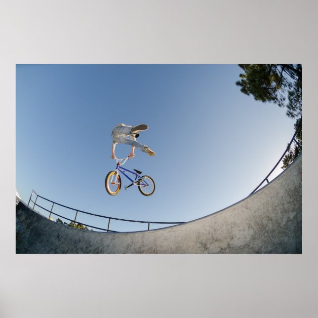 Poster chicote de cauda do duto de bicicleta BMX (Frente)