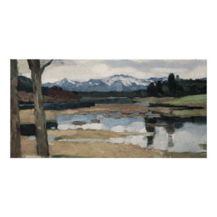 Póster Chiemsee Leo Putz Landscape Mountain Art