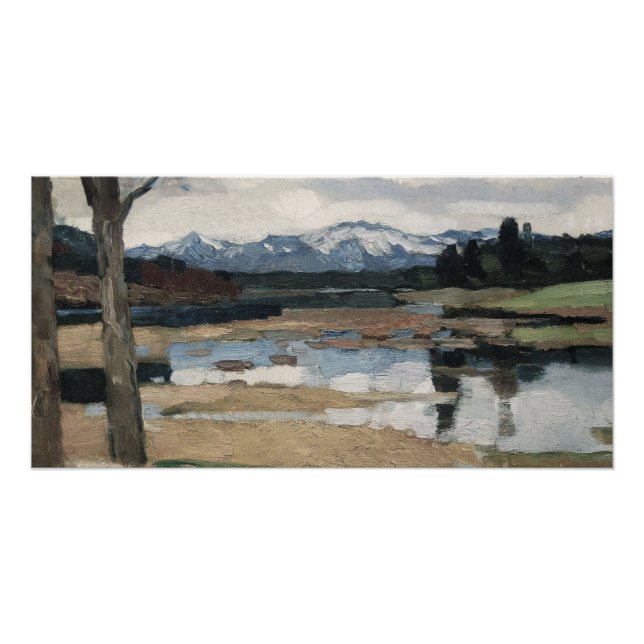 Póster Chiemsee Leo Putz Landscape Mountain Art (Frente)