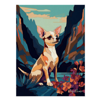 Póster Chihuahua Dog 005 - Bruno Pokopen