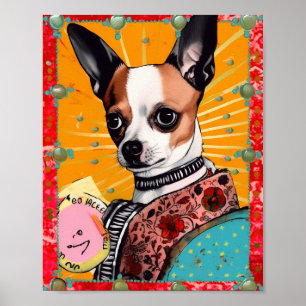Poster Chihuahua Dog Collage