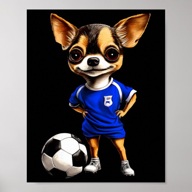Poster Chihuahua Footbyll  (Frente)