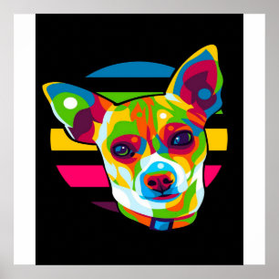 Poster Chihuahua Head_Dog Lover