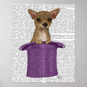 Poster Chihuahua no Top Hat