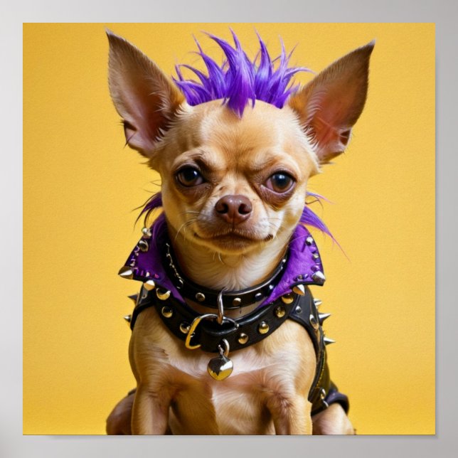 POSTER CHIHUAHUA PUNK ROCK 6 (Frente)
