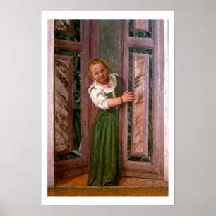 Póster Child at the Door, from the Sala a Crociera, c.156