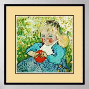 Poster Child with Orange, 1890. Vincent van Gogh