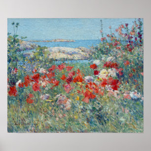 Poster Childe Hassam Celia Thaxter Garden Isles de Sapato