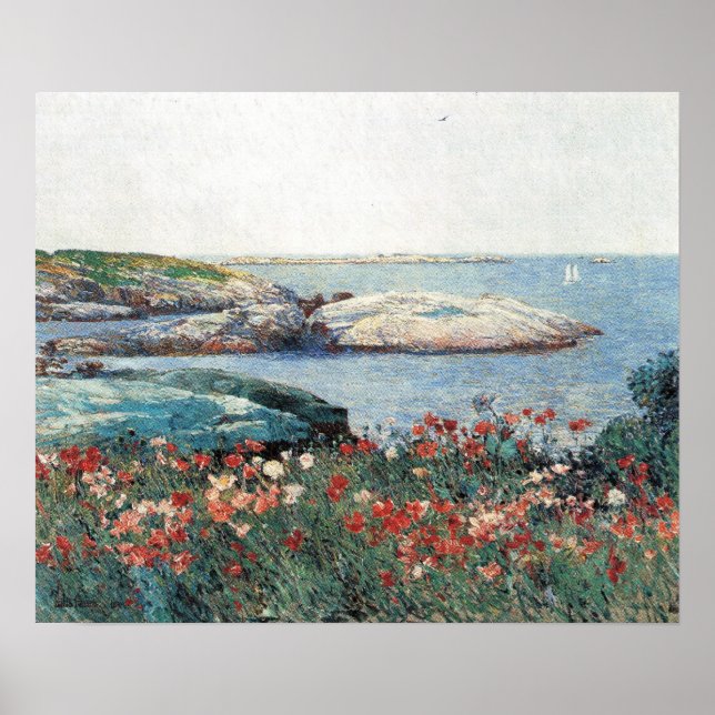 Poster Childe Hassam - Poppies, Isles de Shoals (Frente)