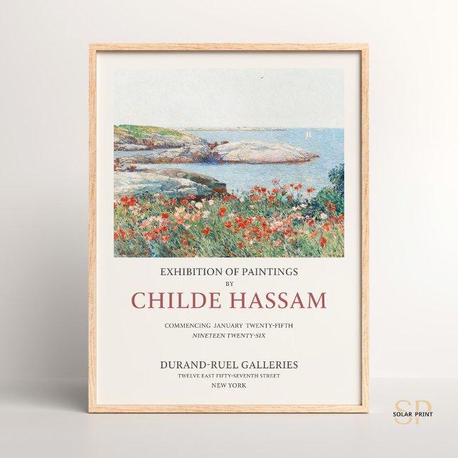 Poster Childe Hassam Poppies Isles of Shoals Serenity (Criador carregado)