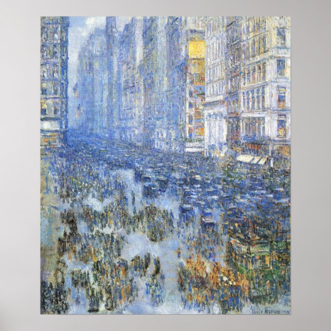 Poster Childe Hassam - Quinta Avenida (Frente)