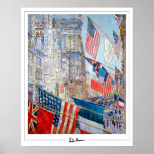 Poster Childe Hassam Zedign Cartaz de Arte #425-2