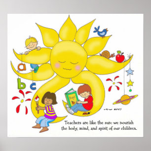 Póster Children Matter - Teachers Care by Vera Trembach