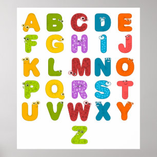 Póster Children's Alphabet