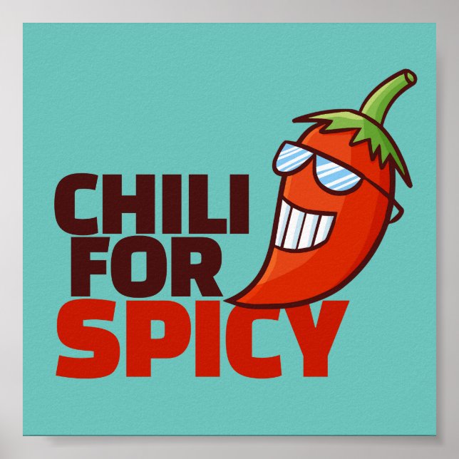 Poster Chili personalizável para a amostra (Frente)