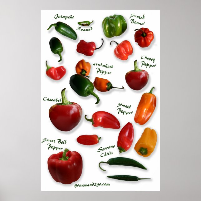 Poster Chili Varities Wall Art (Frente)
