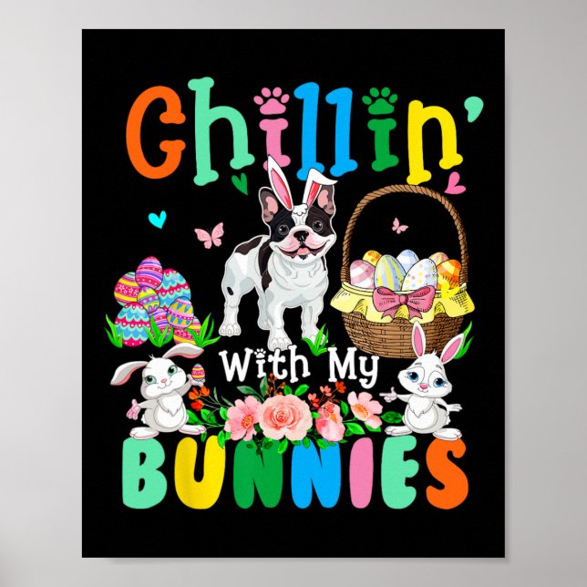 Poster Chillin#39; Com Minhas Páscoas De Bunnies Fre (Frente)