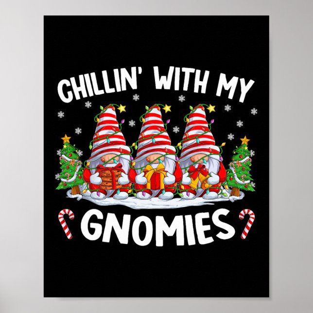 Poster Chillin Com Os Meus Gnomos Que Correspondem Ao Nat (Frente)