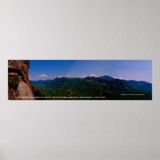 Poster chimneyrock pano deixou, "O caminho é o seguinte..