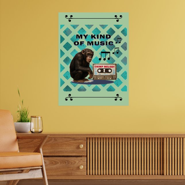 Poster chimpanzé (Sala de Estar 2)