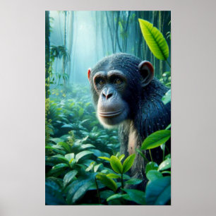 POSTER CHIMPANZÉ 2