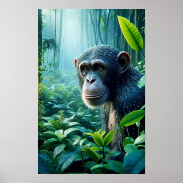POSTER CHIMPANZÉ 2 (Frente)
