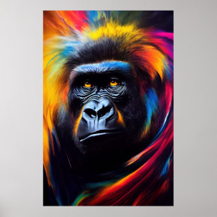 Poster Chimpanzé Ape Animal Discovery Adventure Nature