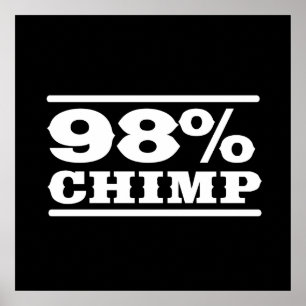 Póster Chimpanzé de 98%