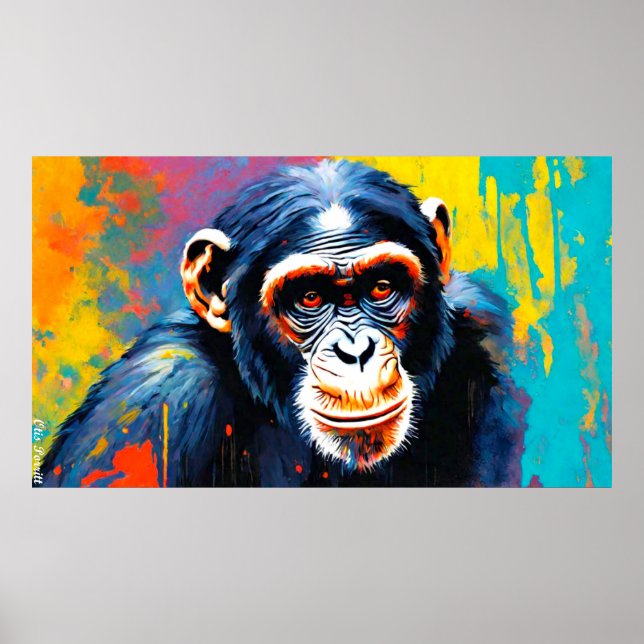 Poster Chimpanzé oriental (Frente)