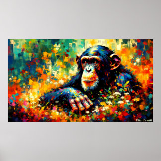 Poster Chimpanzé oriental 7