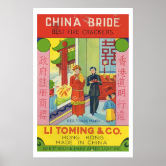 Póster China Bride (Vintage China Firecracker)