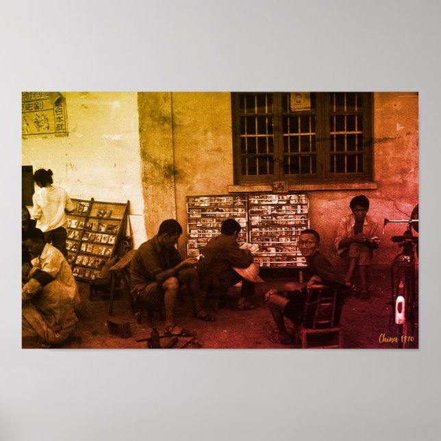 Poster China Changsha empréstimo de livro antigo (Frente)