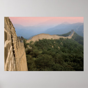 Póster China, Condado de Huairou, seção de Mutianyu dos
