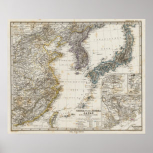 Póster China, Coreia, Japão