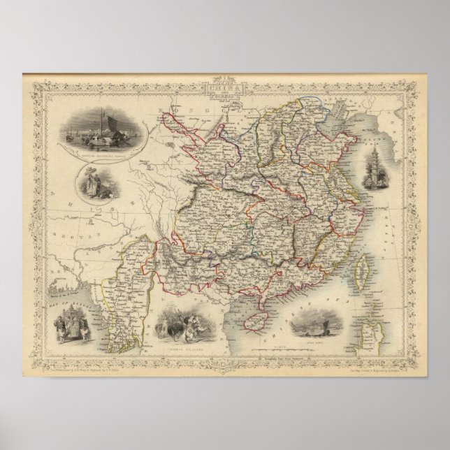 Póster China e Burmah (Frente)