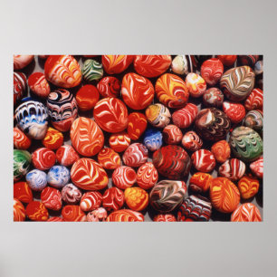 Poster China, Ming Tombs, Souvenirs de Vidro Pintado