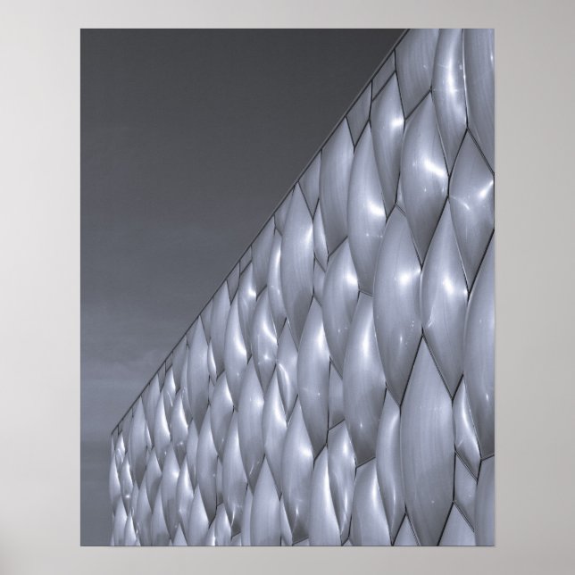 Póster China, Pequim. Centro Nacional de Natação (Frente)