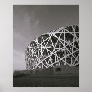 Poster China, Pequim. Estádio Nacional, Local para o