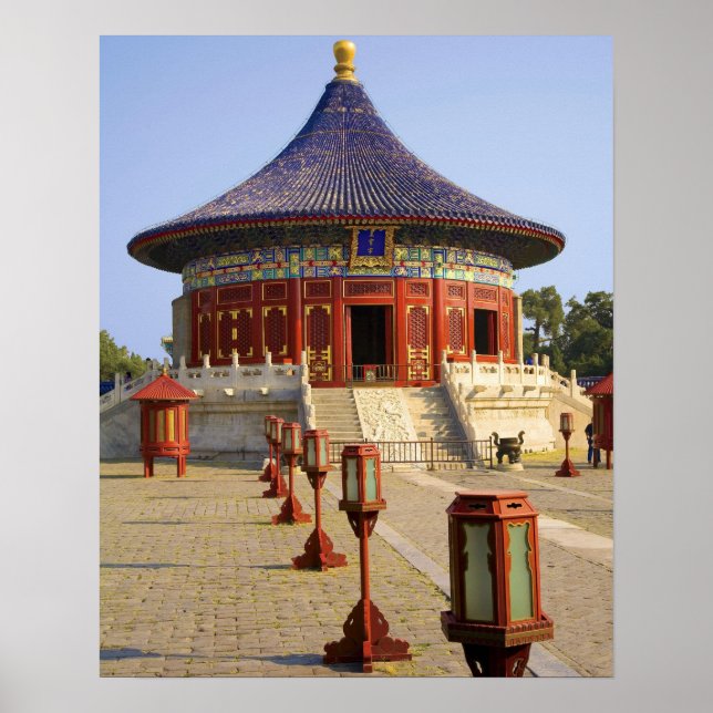 Póster China, Pequim, Parque Tian Tan, Templo do Céu, (Frente)