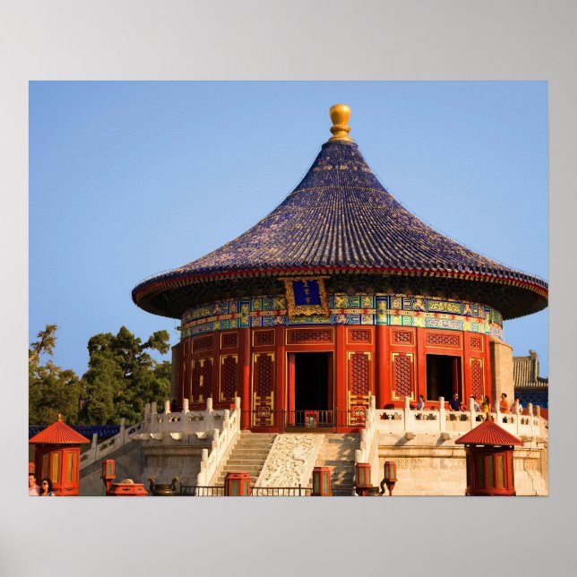 Póster China, Pequim, Parque Tian Tan, Templo do Céu, 2 (Frente)